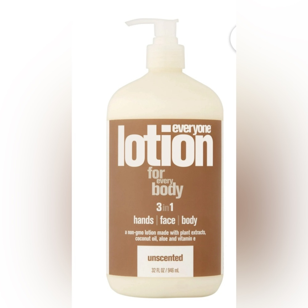 Everyone™ 3-in-1 Lotion, Unscented, Hands, Face, Body, 32 oz. BRAND NEW